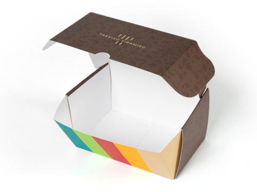 Scatola automontante per alimenti