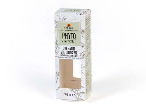 Astuccio contagocce con blocco flaconcino e finestratura